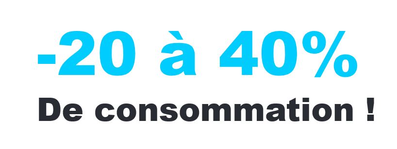 -20 à 40% de consomation